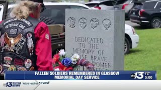 Fallen soldiers remembered in Glasgow Memorial Day service