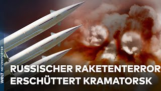 UKRAINE-KRIEG: Russen machen Druck - Heftiger Raketenangriff auf Kramatorsk | WELT News