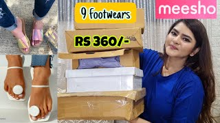 Meesho Footwear haul starting Rs 350- 620 | Heels, Flats, Sneakers, Gladiators | Stylish | #Meesho