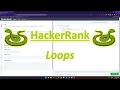 HackerRank (Python): Loops
