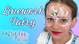 Face Painting tutorial : Linework FAIRY- makeup demo