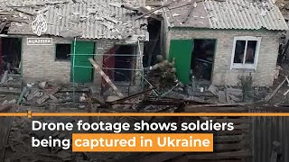 Drone video shows soldiers being captured in eastern Ukraine I AJ #shorts