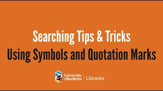 Searching Tips & Tricks: Using Wildcards and Quotation Marks