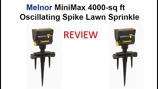 Reviewing The MiniMax Turbo Drive Oscillating Sprinkler Covers 4000 square feet