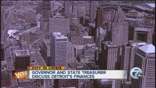 Governor and state treasurer discuss Detroit's finances