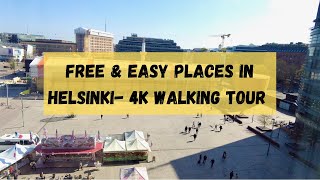 NEW: Visiting Tourists Places in Helsinki | 4K Walking Tour