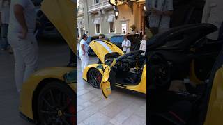 Ultra billionaire boss getting out his 1 of 1 Ferrari #billionaire #monaco#luxury#trending#lifestyle