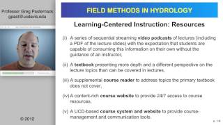 Field Methods in Hydrology, Chapter 1, part 1