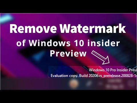 How to remove Windows 10 Insider Preview copy watermark? 2020 Arman's knowledge