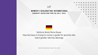 Stefanie Bode/Rona Duwe - Germany is censoring a guide for parents who reject gender ID ideology