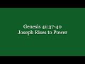 354 Genesis 41:37-40 Joseph Rises to Power