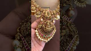 ✨ 22k Gold Laxmi Devi Haar Necklace | Krishan Jewellers