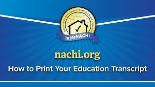How to Print Your Education Transcripts on nachi.org