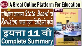 11th Standard History Summary | Very Important for UPSC/MPSC - PSI/STI/ASO | GDC ACADEMY