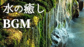 【作業用BGM】湧き水の癒される音【睡眠導入・癒し・勉強用BGM・水の音】