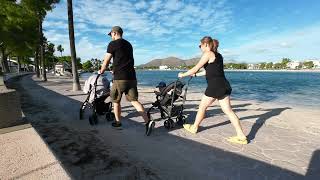 Radtour Alcudia Strand und Hafen