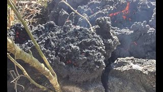 Avanza lava del volcán Pacaya