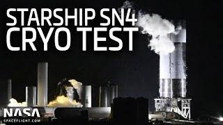 Replay: Starship SN4 Passes Cryo Proof Test in Boca Chica