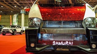 (4K)SAMURAI TOYOTA 200 HIACE custom 侍 200系ハイエースカスタム - OSAKA MOTOR SHOW 2019