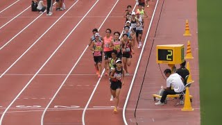 力のある中学生たちが8分台にチャレンジ【20241014諫早ナイター 男子3000m5組】