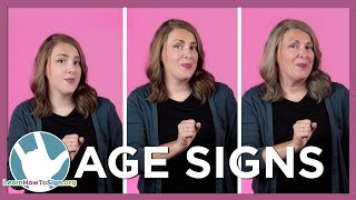 How to Sign Age in ASL | Numbers in American Sign Language