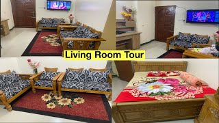 Living room/ ড্রয়িং রুম ট্যুর ॥ এতো ছোট ড্রয়িং রুম কিভাবে সাজালাম !