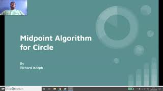 Midpoint Algorithm for Drawing Circle in Computer Graphics