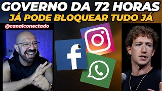 Instagram, facebook e WhatsApp tem 72 horas.