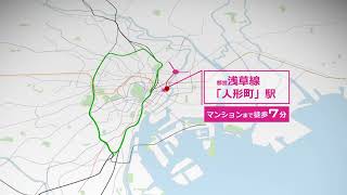 ＜東京賃貸｜駅近＞2019年築分譲マンション＠水天宮前駅【グランドコンシェルジュ日本橋水天宮】location