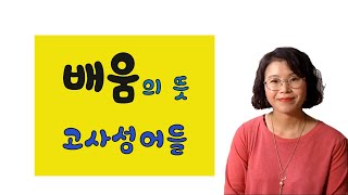 배움의 뜻을 가진  고사성어들