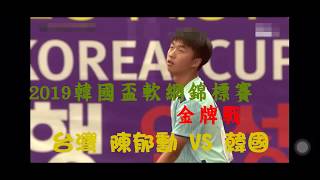 2019韓國盃軟式網球錦標賽(單打金牌戰)台灣陳郁勳VS韓國