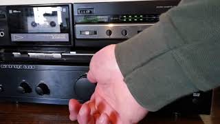 Test Vintage Stereo Cassette Deck AD F260 Aiwa