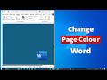 How to Change Page Colour on Microsoft Word