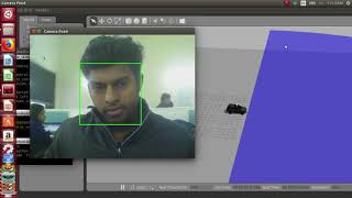 ROS Python script for Controlling any robot using your face or any trained objects