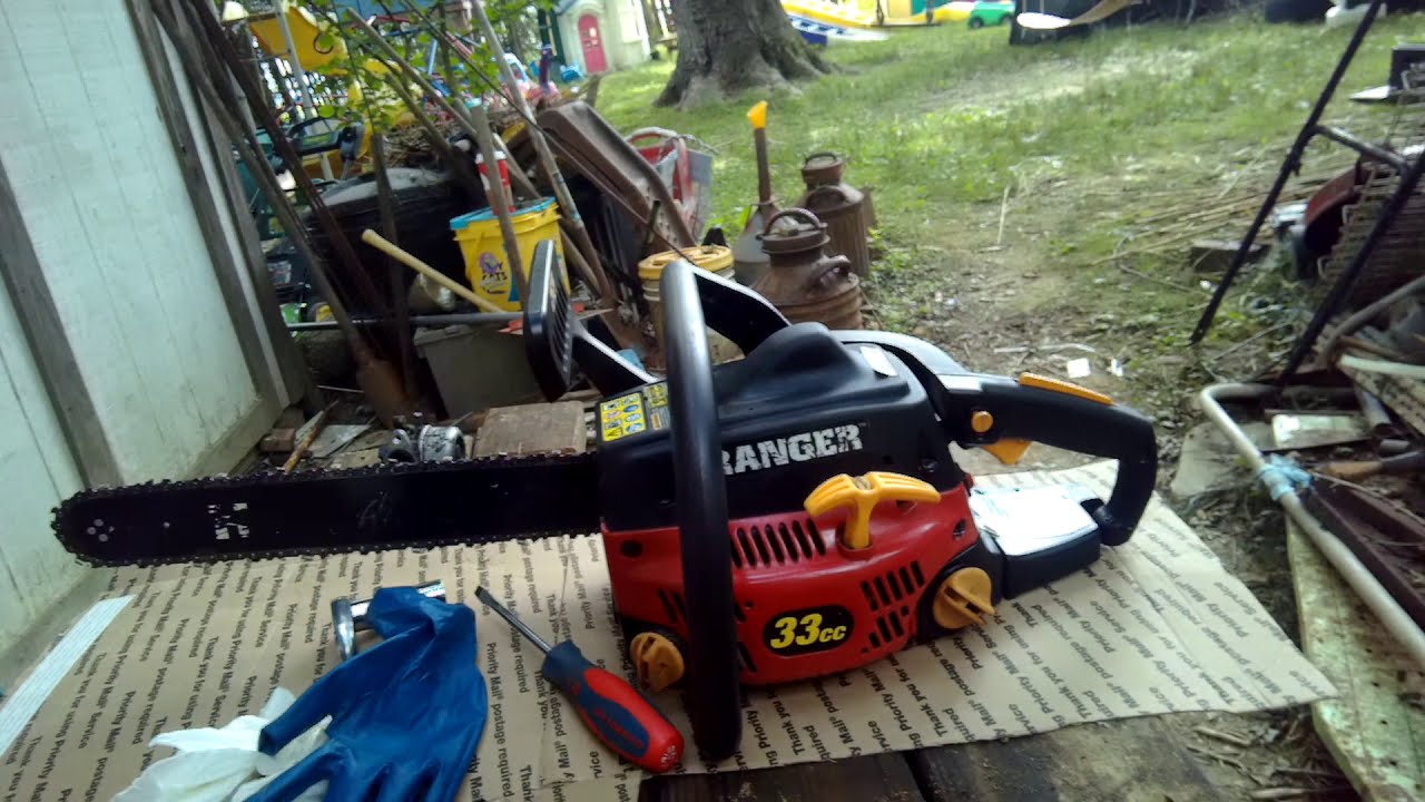 Homelite Ranger 33cc 16 Chainsaw Repairs And Cutting Youtube