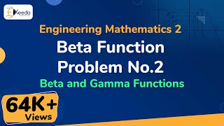 Beta Function Problem No.2 - Beta and Gamma Functions - Engineering Mathematics 2