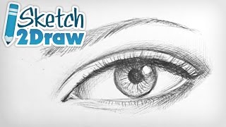 Doodling the Female Eye with a Ball Point Pen