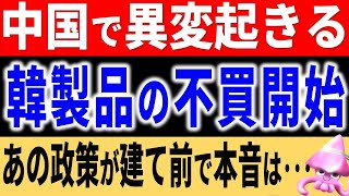 回復は不可能！？韓国製品の排除が中国で始まる。隣国が対象？中国が進めるあの政策とK国の根本的な理由とは。韓国の輸出産業が総崩れで経済危機の懸念も・・・【令和のスルメ】