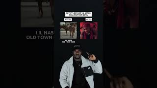 Artists Before Vs. After Selling Their Soul: Lil Nas X "Old Town Road" & "montero" #shorts #lilnasx