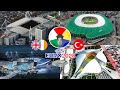 Euro 2028 Stadiums Bids (UK & Ireland, Turkey)