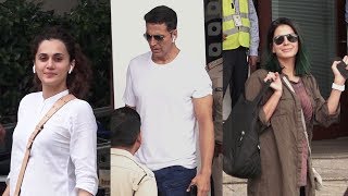 Akshay Kumar And Team Mission Mangal Spotted At Airport