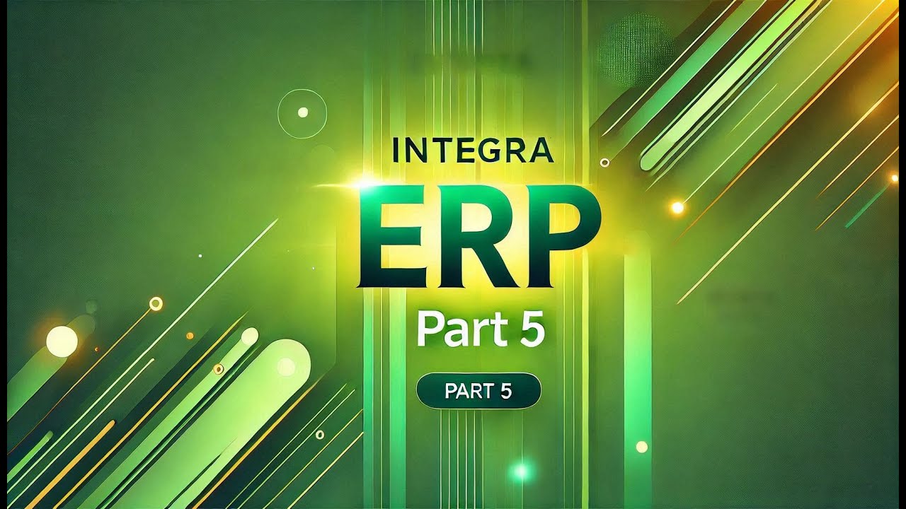 Integra Erp Part 5 Erp Software Youtube