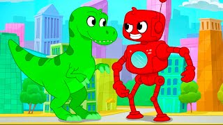 T-Rex Vs Robot - Orphle vs Morphle + More Mila and Morphle Kids Cartoons | Morphle vs Orphle