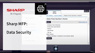 Sharp MFP: Data Security