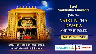 Vaikuntha Dwara Seva | Sri Vaikuntha Ekadashi 2023 | Hare Krishna Hill | ISKCON Bangalore