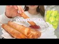 【asmr咀嚼音】もちチーズ春巻きを食べる mochi cheese spring roll eating sounds