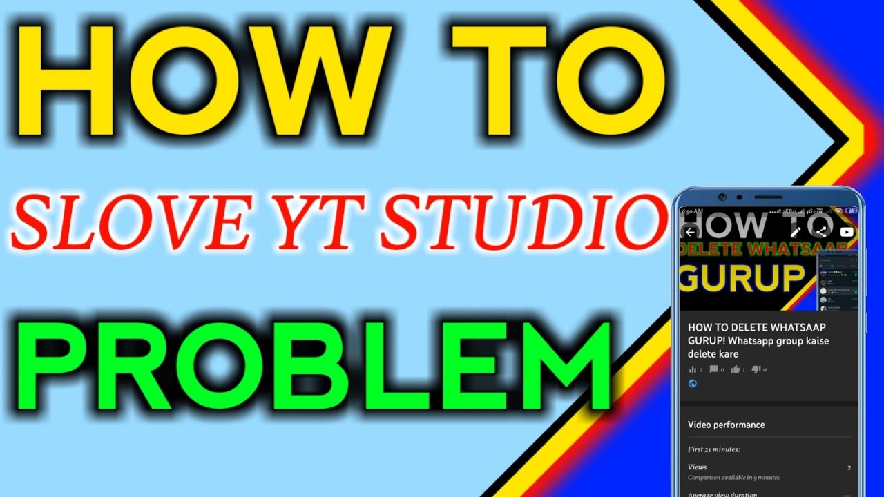 How To Solve Yt Studio Problem Yt Studio Problem Kaise Solve Kare