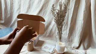 How I pack my candles order | small business | indo-Aus