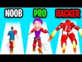 NOOB vs PRO vs HACKER In FULL METAL 3D!? (ALL LEVELS!)