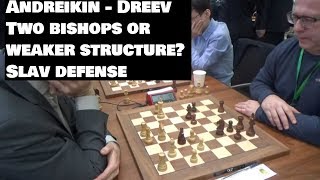 Andreikin - Dreev | Black doesn't allow white stabilise | Slav defense